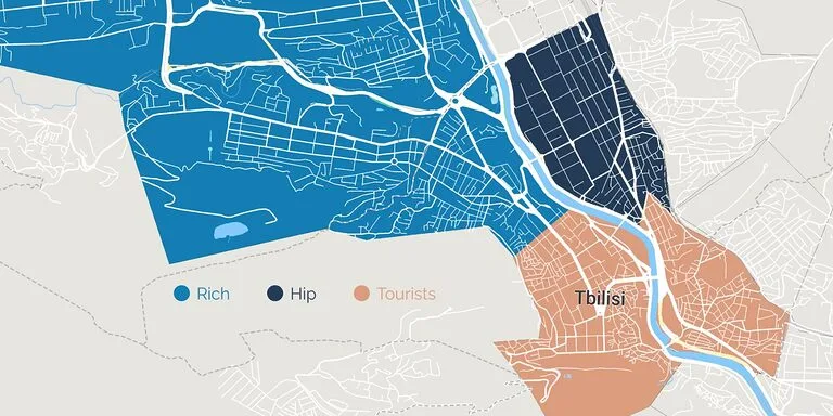 The most popular districts of Tbilisi among expats
