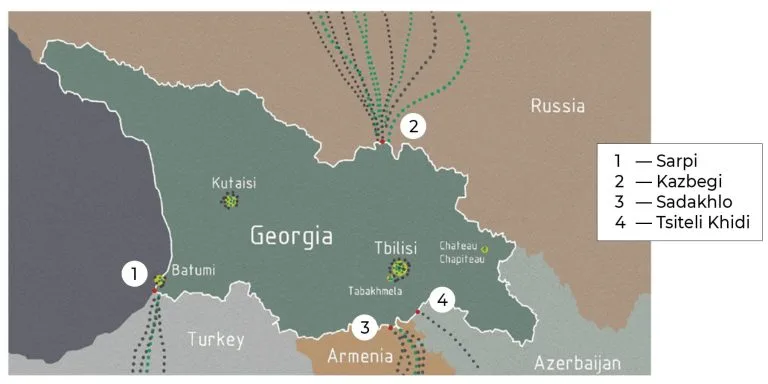 List of land border checkpoints by popularity among tourists