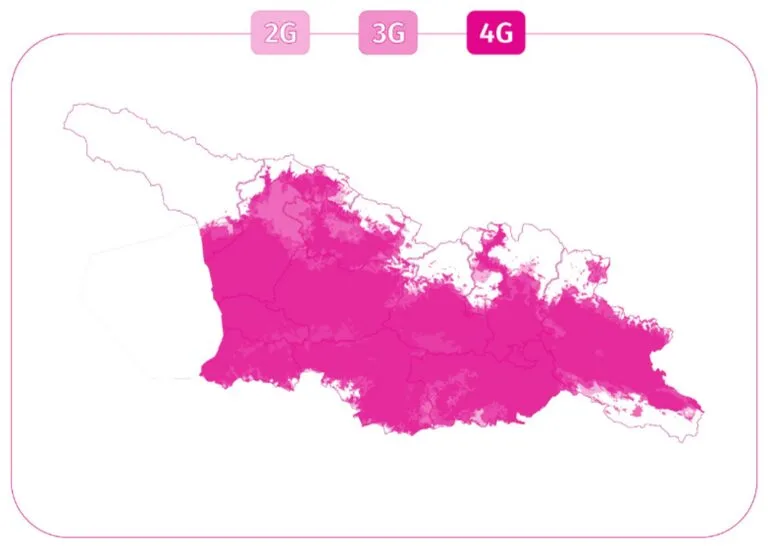 Cellfie coverage area in Georgia
